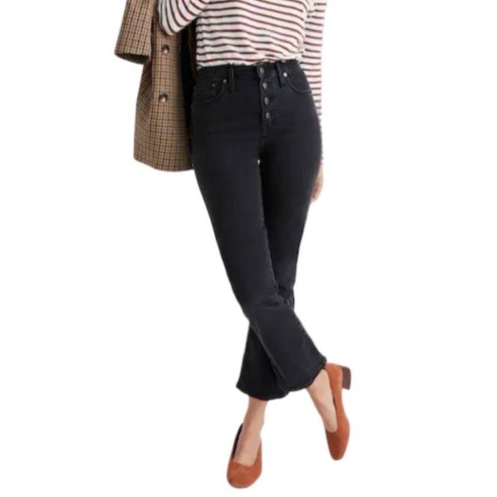 Madewell Black cali Demi boot Jeans